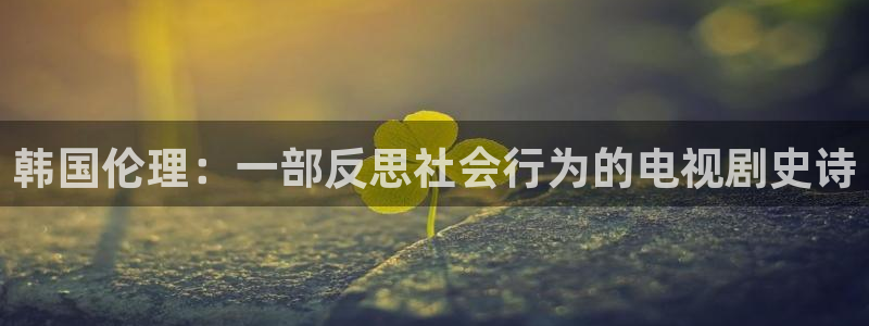 久久国产片：韩国伦理：一部反思社会行为的电视剧史诗